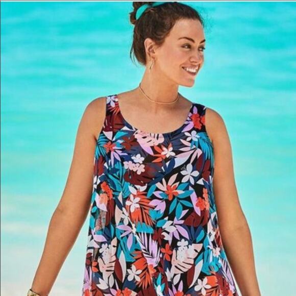 Swimsuits For All  MESH HIGH LOW COVER UP - Picture 3 of 10